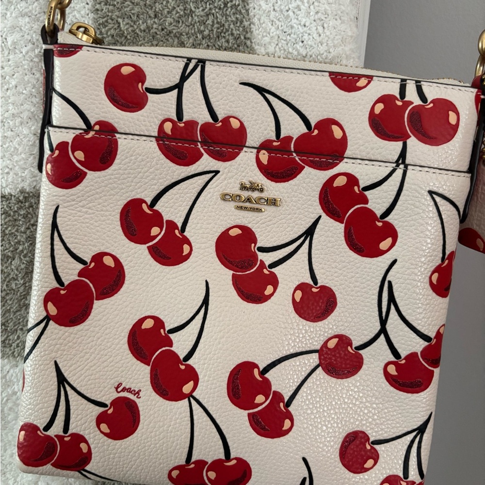 Kate Spade Cherry Patterned White Crossbody Bag - Picture 2 of 6